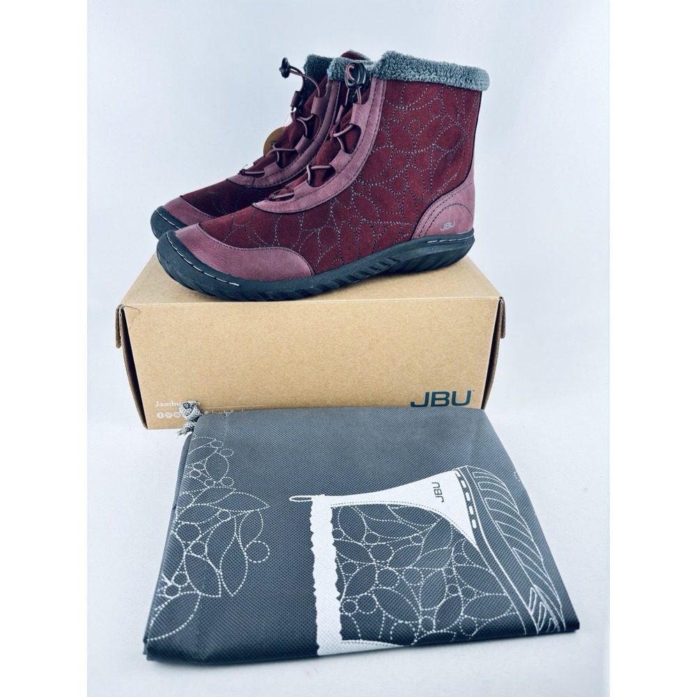 Jambu Jbu Tandee Boots Memory‎ Foam Drawstring Outdoor Maroon Womens Sz 8